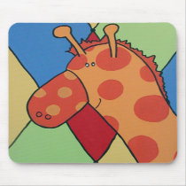 Giraffe Mouse Pad mousepads by deedleart Giraffe Mouse Pad mousepads