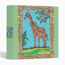 Giraffe Mum and Baby Binder