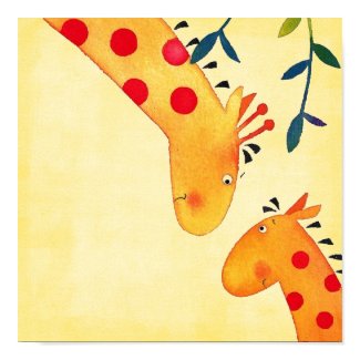 giraffe nursery wall hanging print