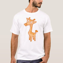 Giraffe - Orange t-shirts by safire Giraffe - Orange t-shirts