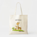 Giraffe Organic Planet Canvas Reusable Bags