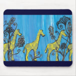 Giraffe Parade Mouse Pad