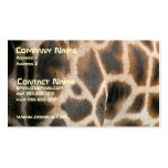Giraffe Pattern Business Card