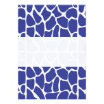 Giraffe Pattern. Dark Blue. Personalized Invites