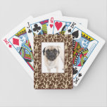 Giraffe Pattern Deck of Cards with Photo playing cards