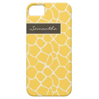 Giraffe Pattern iPhone 5 Case-Mate Case (yellow)