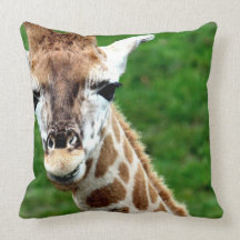 Giraffe Photo  Pillow