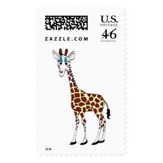 giraffe stamp