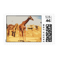 Giraffe Postage stamp