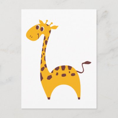 Giraffe postcards