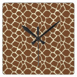 Giraffe Print Clock