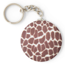 Giraffe print keychain