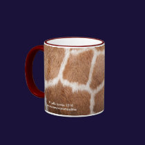 Giraffe Print Mug mugs