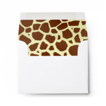 Giraffe Print Notecard Envelope