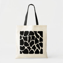 Giraffe Print Pattern. Animal Print Design, Black Bags