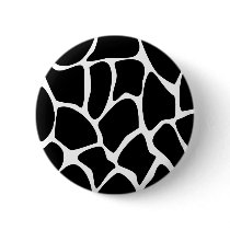 Giraffe Print Pattern. Animal Print Design, Black Pin