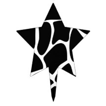Giraffe Print Star