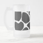 Giraffe Print Pattern. Animal Print Design, Black Coffee Mug