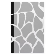 Giraffe Print Pattern. Animal Print Design, Black Custom Stationery