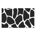 Giraffe Print Pattern. Animal Print Design, Black Rectangular Sticker