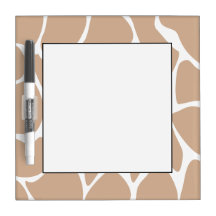 Giraffe Print Pattern in Beige. Dry-Erase Boards