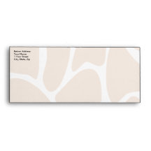 Giraffe Print Pattern in Beige. Envelope