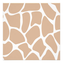 Giraffe Print Pattern in Beige. Invitation