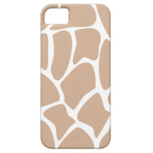 Giraffe Print Pattern in Beige. iPhone 5 Case
