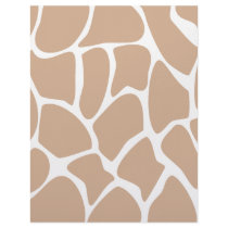 Giraffe Print Pattern in Beige. Customized Letterhead
