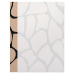 Giraffe Print Pattern in Beige. Letterhead Template