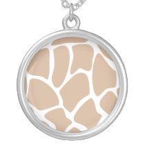 Giraffe Print Pattern in Beige. Jewelry