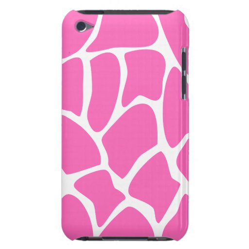 Giraffe Print Pattern in Bright Pink. iPod Case-Mate Cases
