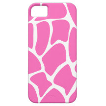 Giraffe Print Pattern in Bright Pink. iPhone 5 Covers