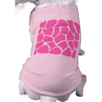 Giraffe Print Pattern in Bright Pink. Pet Clothing