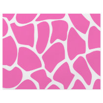 Giraffe Print Pattern in Bright Pink. Flyers