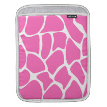 Giraffe Print Pattern in Bright Pink. Ipad Sleeves
