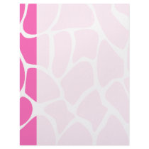 Giraffe Print Pattern in Bright Pink. Letterhead Design