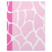 Giraffe Print Pattern in Bright Pink. Personalized Letterhead