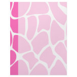Giraffe Print Pattern in Bright Pink. Personalized Letterhead