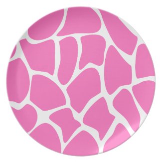 Giraffe Print Pattern in Bright Pink.