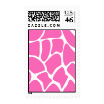Giraffe Print Pattern in Bright Pink. Stamps