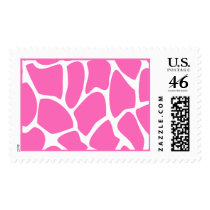 Giraffe Print Pattern in Bright Pink. Stamp