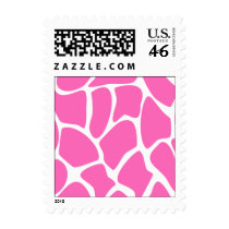 Giraffe Print Pattern in Bright Pink. Stamp