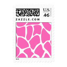 Giraffe Print Pattern in Bright Pink. Stamp