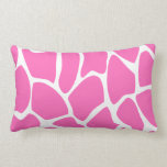 Giraffe Print Pattern in Bright Pink. Throw Pillow