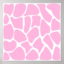 Giraffe Print Pattern in Candy Pink.