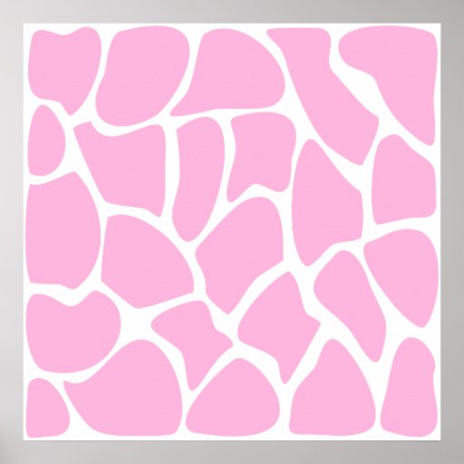 Giraffe Print Pattern in Candy Pink.