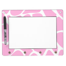 Giraffe Print Pattern in Candy Pink. Dry Erase Board