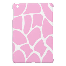 Giraffe Print Pattern in Candy Pink. iPad Mini Cases