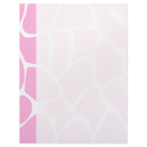 Giraffe Print Pattern in Candy Pink. Letterhead Design